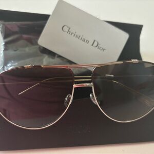 Christian Dior Aviator Sunglasses - Brown Gradient Lenses